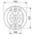 Встраиваемые разъемы - SACC-CIP-M12MS-17P SMD SH T - 1411961