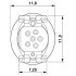 Встраиваемые разъемы - SACC-CIP-M8FS-6P SMD SH T - 1412238