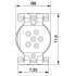 Встраиваемые разъемы - SACC-CI-M8FS-6P SMD R32 - 1412246