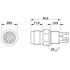 Проходная деталь - QPD W 2PE1,5 M20 0,5 BK - 1414690