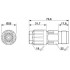 Кабельный соединитель - QPD C 3PE1,5 1X8-13 BK - 1414697