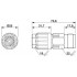 Кабельный соединитель - QPD C 2PE1,5 1X8-13 BK - 1414701