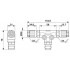 Т-распределитель - QPD T 4PE1,5 2X9-14 BK - 1414752