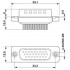 Контактная вставка D-SUB - CUC-DSI-C1STZ-S/DSLSB15 HD - 1418732