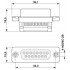 Контактная вставка D-SUB - CUC-DSI-J1STZ-S/DSRCB15 - 1418744