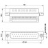 Контактная вставка D-SUB - CUC-DSI-C1STZ-S/DSRCB25 - 1418741