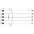 Кабель для датчика / исполнительного элемента - SAC-5P-M12MS/10,0-PUR SH - 1500732