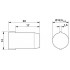 Заглушки - SEALING PLUG 13X22 RD - 1400265