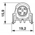 Встраиваемые разъемы - SACC-CI-M12FSD-4CON-L90 SCO - 1432457