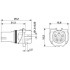 Встраиваемые разъемы - SACC-CI-M12MSK-4PE-L180 THR R - 1420830