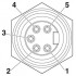 Встраиваемые разъемы - SACC-E-MINF-5CON-NPT12-U40/1,0 - 1420961
