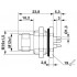 Встраиваемые разъемы - SACC-DSI-M12MSL-4FE-M16XL-L180 - 1415337