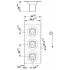 Встраиваемые разъемы - SACC-CI-M12FSL-4CON-L180 THR S - 1425642