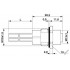 Встраиваемые разъемы - SACC-E-M12FSM-5PE-M16XL/0,2 - 1415301