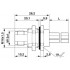 Встраиваемые разъемы - SACC-DSI-M12MSL-4FE-M16XL/0,2 - 1415297