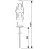 Крестовидная отвертка - SZK PZ0 VDE - 1206447