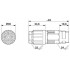 Кабельный соединитель - QPD C4X2,5/1X9-14 GY - 1424025