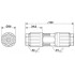 Кабельный соединитель - QPD C4X2,5/2X9-14 GY - 1424022