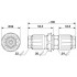Кабельный соединитель - QPD CW3PE2,5 2X6-10 BK - 1424038