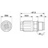 Проходная деталь - QPD W3PE2,5 6-10 M25 DT BK - 1423977