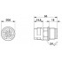 Проходная деталь - QPD W3PE2,5 M25 DT BK - 1423985