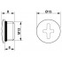 Резьбовой колпачок - A-INSP-M12-68N-P-BK - 1045816