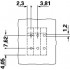 Клеммные блоки для печатного монтажа - FRONT 1,5-V-3,81 - 1707742