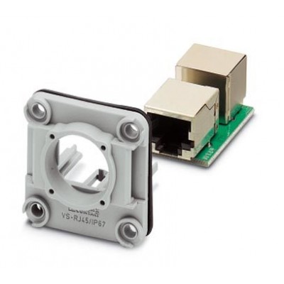 Монтажная рама Ethernet - VS-08-A-RJ/MOD-F-IP67-SET-BU - 1652910