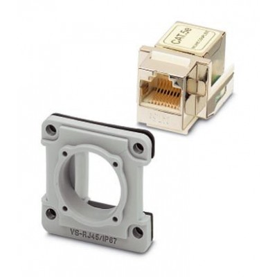 Комплект монтажной рамы - VS-08-A-RJ45/MOD-1-IP67-SET-BU - 1689488