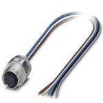 Встраиваемые разъемы - SACC-EC-M12FSB-5CON-PG9/0,5 - 1515044