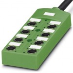 Коробка датчика и исполнительного элемента - SACB-8/ 8-L- 5,0PUR SCO - 1517165