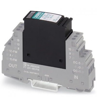 Штекерный модуль для защиты от перенапр-й - PT 2X1- 5DC-ST - 2856061