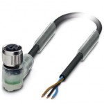 Кабель для датчика / исполнительного элемента - SAC-3P- 1,5-PUR/FR-2L SCO - 1407774