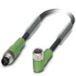 Кабель для датчика / исполнительного элемента - SAC-3P-M 8MS/0,3-PUR/M 8FR - 1681949