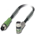 Кабель для датчика / исполнительного элемента - SAC-3P-M 8MS/0,3-PUR/M 8FR-2L - 1681981