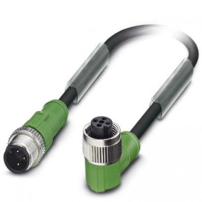 Кабель для датчика / исполнительного элемента - SAC-3P-M12MS/ 1,5-PVC/M12FR - 1415519