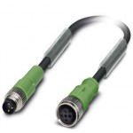 Кабель для датчика / исполнительного элемента - SAC-3P-M 8MS/0,3-PUR/M12FS - 1682304