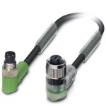 Кабель для датчика / исполнительного элемента - SAC-3P-M 8MR/ 0,3-PUR/M12FR-2L - 1682469