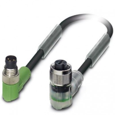 Кабель для датчика / исполнительного элемента - SAC-3P-M 8MR/ 0,3-PUR/M12FR-2L - 1682469