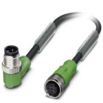Кабель для датчика / исполнительного элемента - SAC-3P-M12MR/0,3-PUR/M12FS B - 1668551