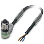 Кабель для датчика / исполнительного элемента - SAC-3P- 1,5-PUR/M12FR-2L - 1694392