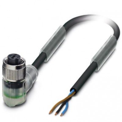 Кабель для датчика / исполнительного элемента - SAC-3P- 1,5-PUR/M12FR-2L - 1694392