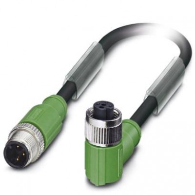 Кабель для датчика / исполнительного элемента - SAC-3P-M12MS/ 1,5-PUR/M12FR SH - 1500949