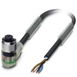 Кабель для датчика / исполнительного элемента - SAC-4P- 5,0-PVC/M12FR-3L - 1404961
