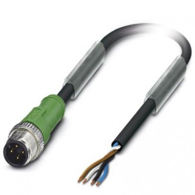 Кабель для датчика / исполнительного элемента - SAC-4P-M12MS/ 1,5-PVC - 1415585