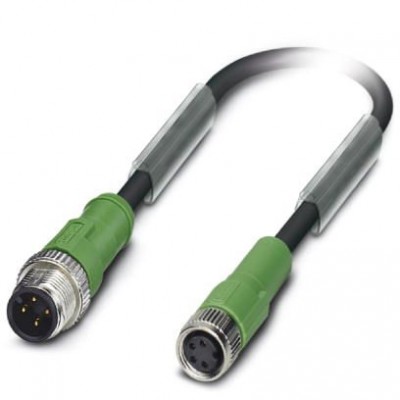 Кабель для датчика / исполнительного элемента - SAC-4P-M12MS/0,6-PVC/M 8FS - 1415672