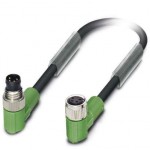 Кабель для датчика / исполнительного элемента - SAC-4P-M 8MR/3,0-PVC/M 8FR - 1415583