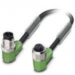 Кабель для датчика / исполнительного элемента - SAC-4P-M12MR/0,3-PUR/M12FR - 1668713