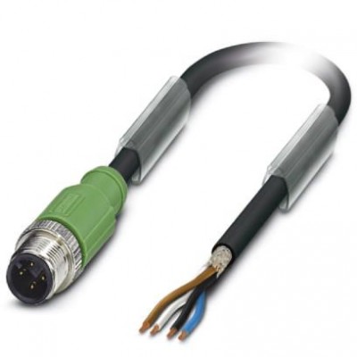Кабель для датчика / исполнительного элемента - SAC-4P-M12MS/ 1,5-PUR SH - 1682715