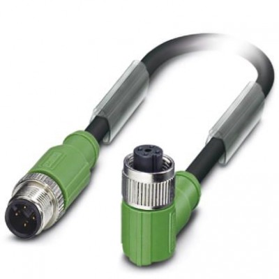 Кабель для датчика / исполнительного элемента - SAC-4P-M12MS/ 1,5-PUR/M12FR SH - 1500981